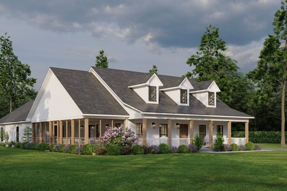Exterior - Other Elevation 4 for Farmhouse House Plan #923-67 - 3 bed, 3 bath