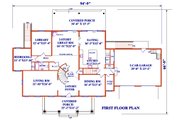 Colonial Style House Plan - 5 Beds 5 Baths 4430 Sq/Ft Plan #3-345 