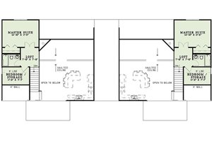 Floor Plan - Upper Floor for Cottage House Plan #17-2565 - 6 bed, 4 bath