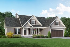 Exterior - Front Elevation Dream House Plan - Craftsman Exterior - Front Elevation Plan #929-1125