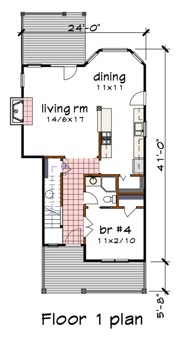 Farmhouse Floor Plan - Main Floor Plan #79-304