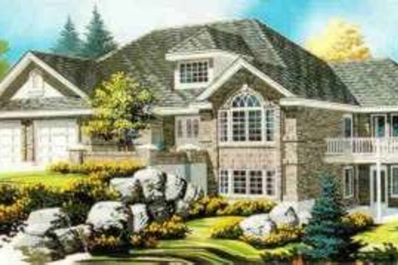 Exterior - Front Elevation for Traditional House Plan #308-208 - 6 bed, 3.5 bath