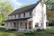 Farmhouse Style House Plan - 5 Beds 2.5 Baths 2645 Sq/Ft Plan #455-679 Exterior 