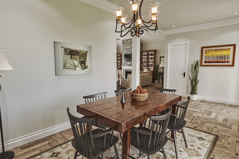 Home Plan - Interior - Dining Room for Ranch House Plan #54-498 - 3 bed, 2.5 bath
