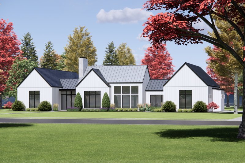 Architectural House Design - Exterior - Front Elevation 4 for Modern House Plan #1096-95 - 3 bed, 2 bath