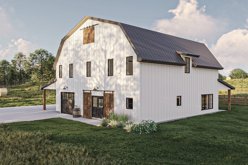 House Blueprint - Exterior - Other Elevation for Barndominium House Plan #455-625 - 3 bed, 2.5 bath