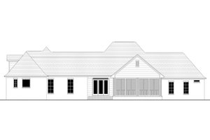 Exterior - Rear Elevation for Country House Plan #430-135 - 4 bed, 3.5 bath