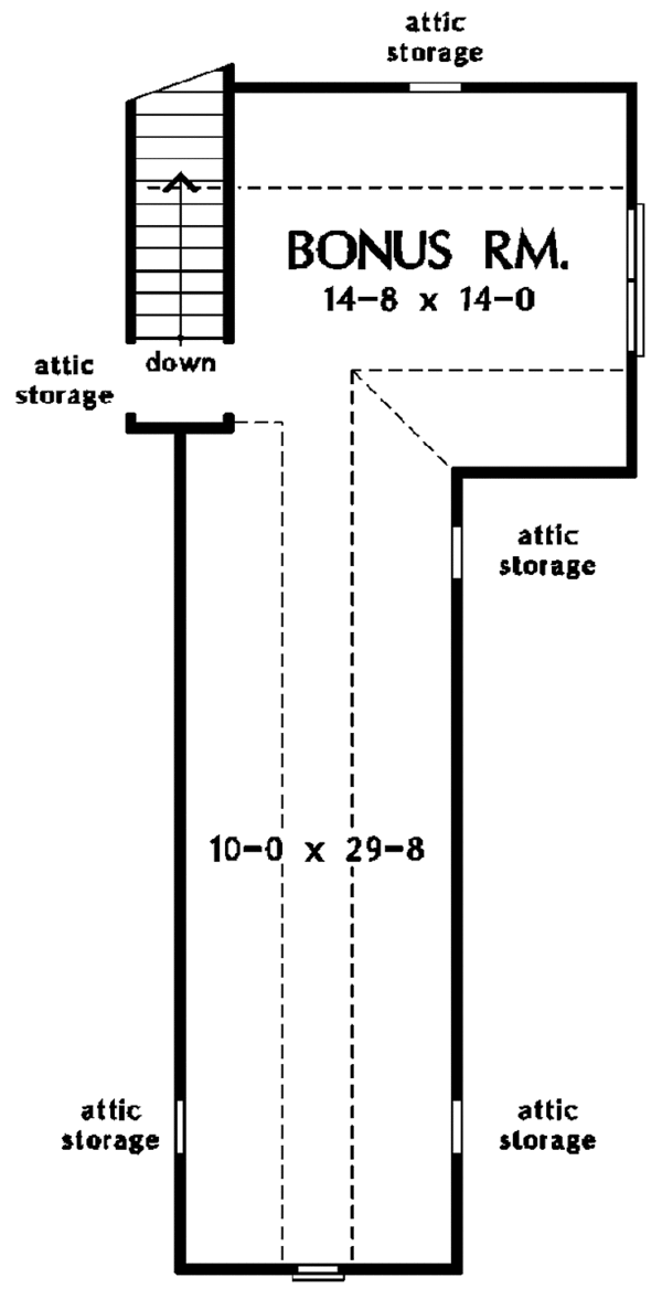 House Blueprint - Traditional Floor Plan - Other Floor Plan #929-781