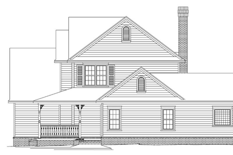 Architectural House Design - Exterior - Other Elevation for Country House Plan #11-268 - 3 bed, 2.5 bath