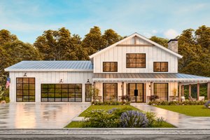 Farmhouse Exterior - Front Elevation Plan #54-669