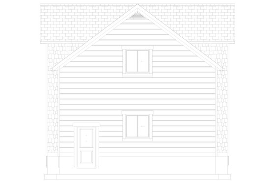 Exterior - Other Elevation 2 for Farmhouse House Plan #1060-110 - 1 bed, 1.5 bath