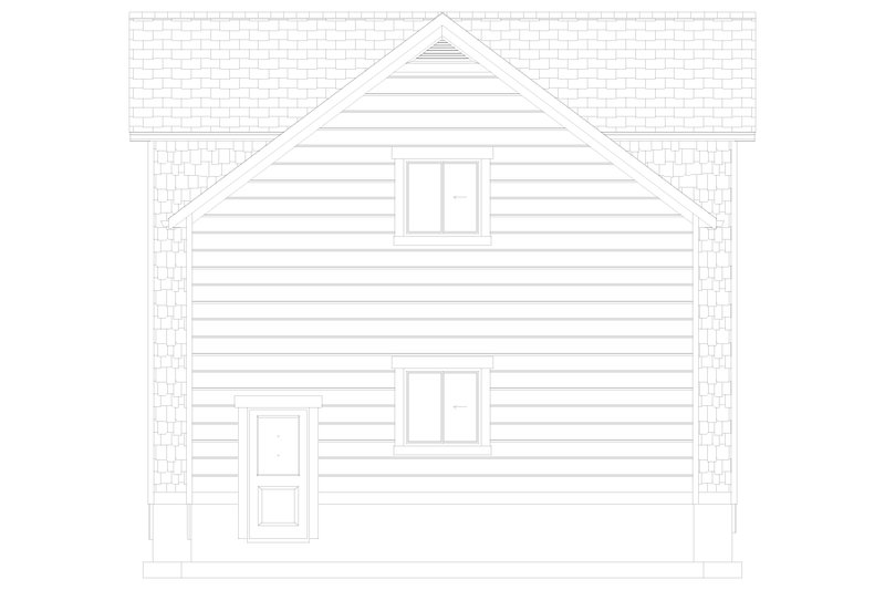 Home Plan - Exterior - Other Elevation 2 for Farmhouse House Plan #1060-110 - 1 bed, 1.5 bath