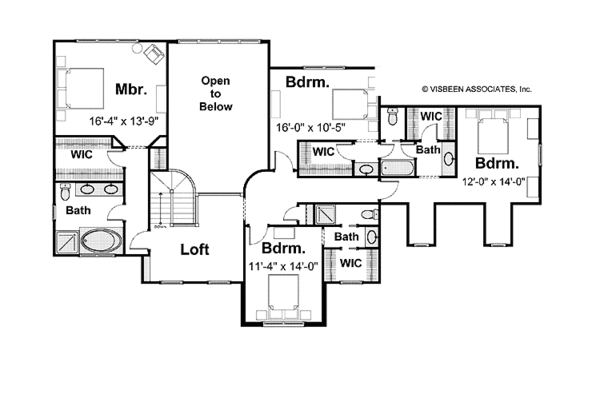 Country Floor Plan - Upper Floor Plan #928-206