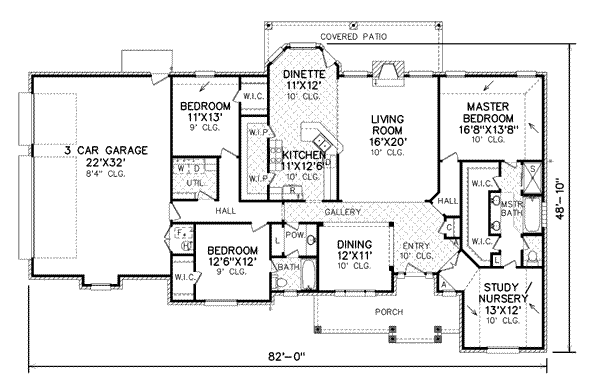 Traditional Floor Plan - Main Floor Plan #65-446