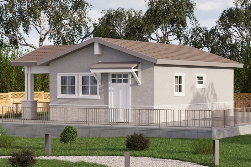 House Design - Exterior - Front Elevation 3 for Craftsman House Plan #1106-188 - 1 bed, 1 bath