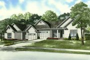 Southern Style House Plan - 4 Beds 4 Baths 2440 Sq/Ft Plan #17-2163 