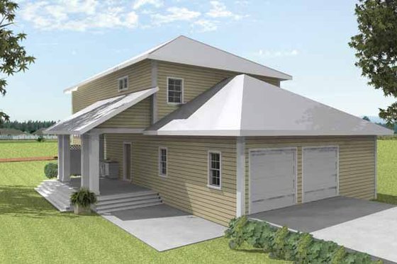 Exterior - Other Elevation for Traditional House Plan #44-215 - 3 bed, 2.5 bath
