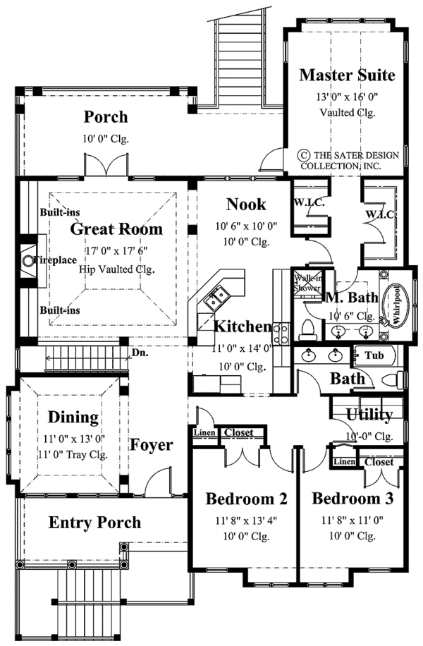 Dream House Plan - Mediterranean Floor Plan - Main Floor Plan #930-158