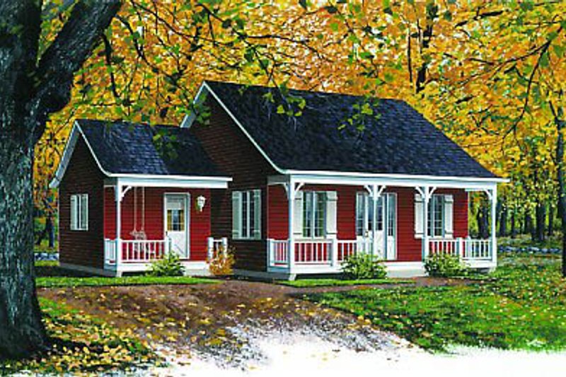Dream House Plan - Cottage Exterior - Front Elevation Plan #23-101