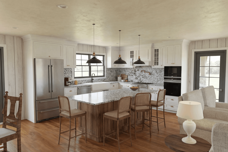 Architectural House Design - Interior - Kitchen 1 for Cottage House Plan #923-454 - 3 bed, 2.5 bath
