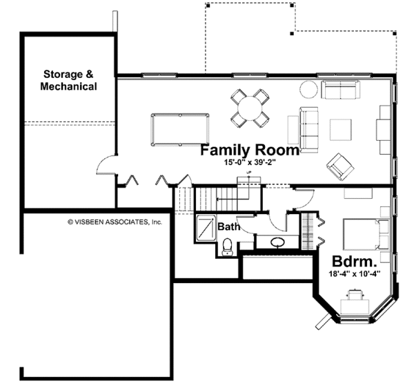 Dream House Plan - European Floor Plan - Lower Floor Plan #928-141