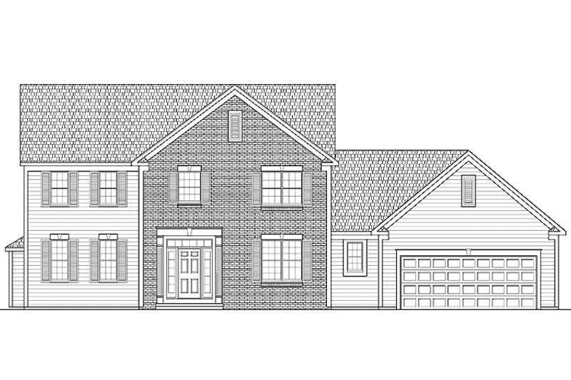 Home Plan - Exterior - Front Elevation 3 for Traditional House Plan #328-329 - 4 bed, 3 bath