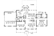 Colonial Style House Plan - 4 Beds 2.5 Baths 2210 Sq/Ft Plan #3-236 