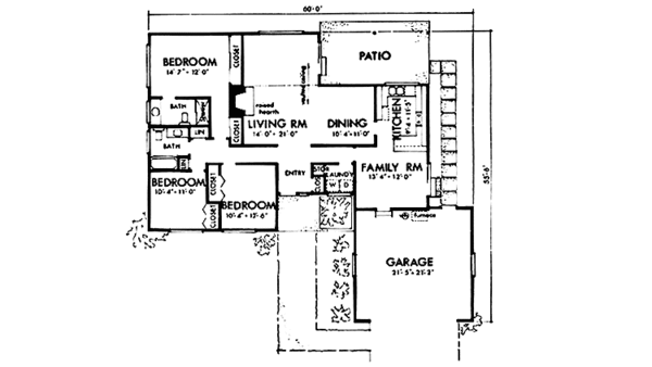 House Design - Prairie Floor Plan - Main Floor Plan #320-1399