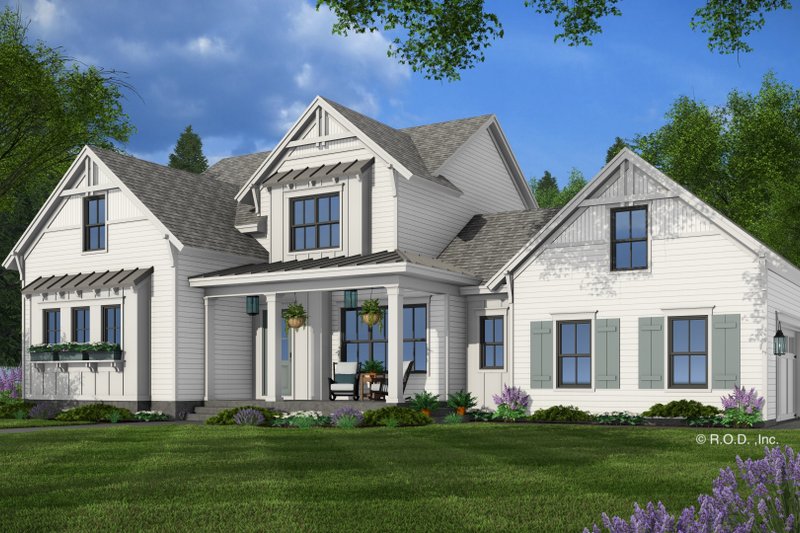 Dream House Plan - Exterior - Front Elevation 5 for Farmhouse House Plan #51-1272 - 4 bed, 3.5 bath