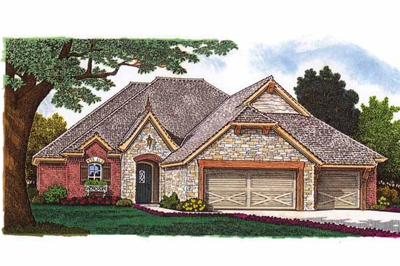 House Plan Design - European Exterior - Front Elevation Plan #310-1240