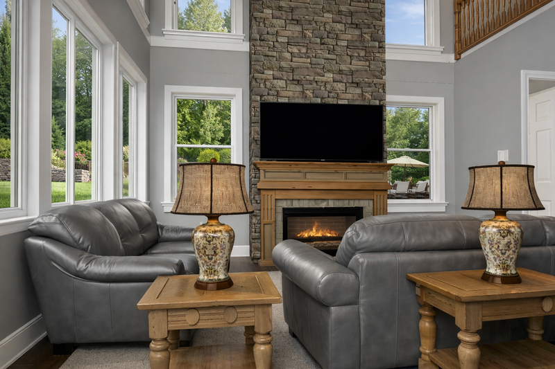House Blueprint - Interior - Family Room for Traditional House Plan #1060-472 - 3 bed, 2.5 bath