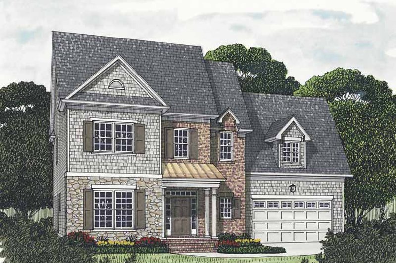 Architectural House Design - Traditional Exterior - Front Elevation Plan #453-542