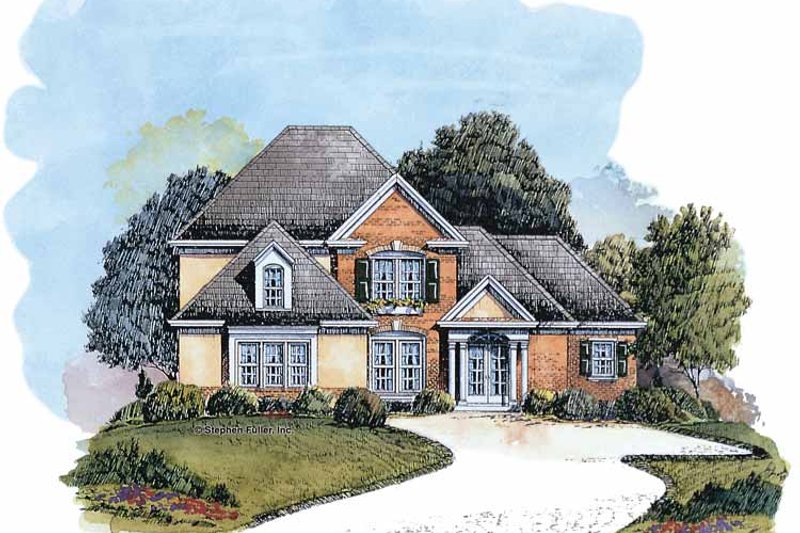 House Blueprint - Traditional Exterior - Front Elevation Plan #429-232