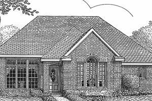 Architectural House Design - Country Exterior - Front Elevation Plan #968-1