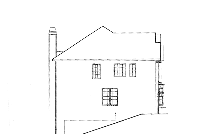 House Blueprint - Exterior - Other Elevation for Colonial House Plan #927-843 - 3 bed, 2.5 bath