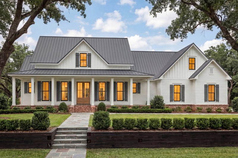 Dream House Plan - Exterior - Front Elevation 6 for Farmhouse House Plan #430-160 - 3 bed, 2.5 bath