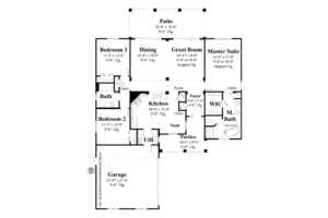 Floor Plan - Main Floor for Country House Plan #930-365 - 3 bed, 2 bath