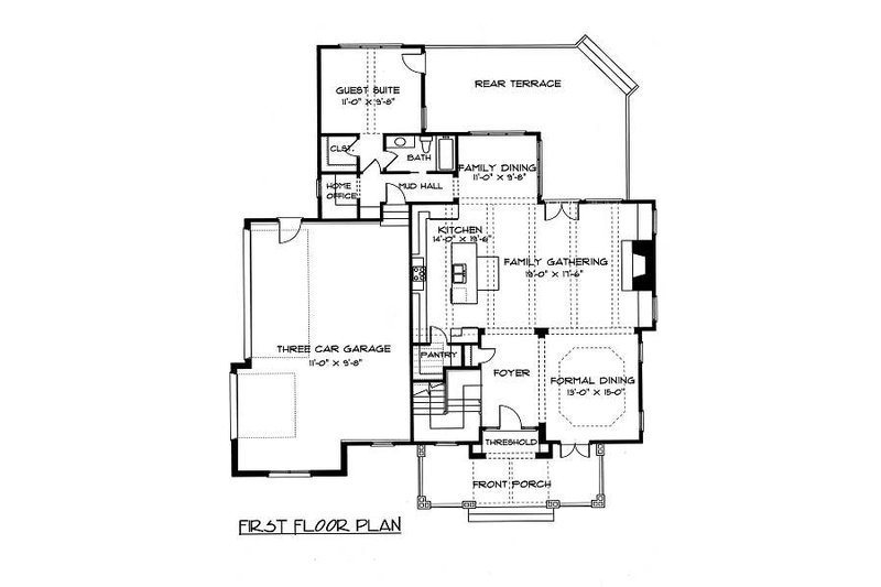 Dream House Plan - Floor Plan - Main Floor for Victorian House Plan #413-142 - 4 bed, 4 bath