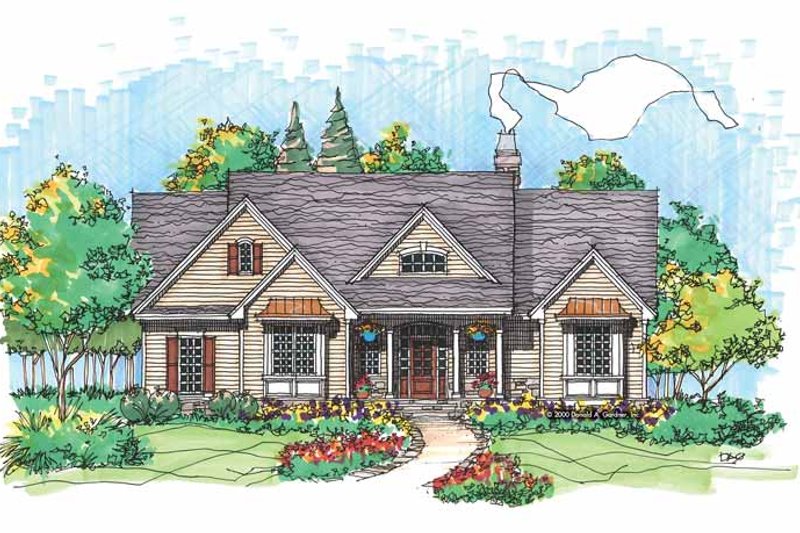 Home Plan - Country Exterior - Front Elevation Plan #929-563