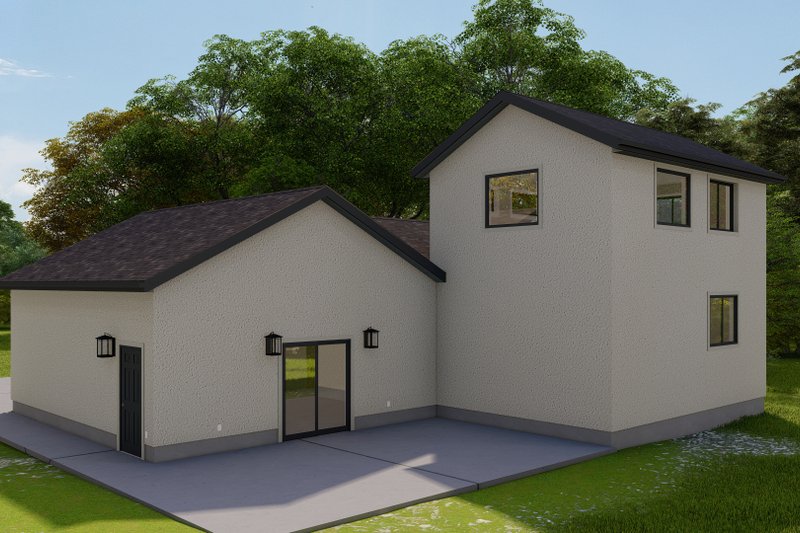 Architectural House Design - Exterior - Rear Elevation for Traditional House Plan #1060-150, 0 bath