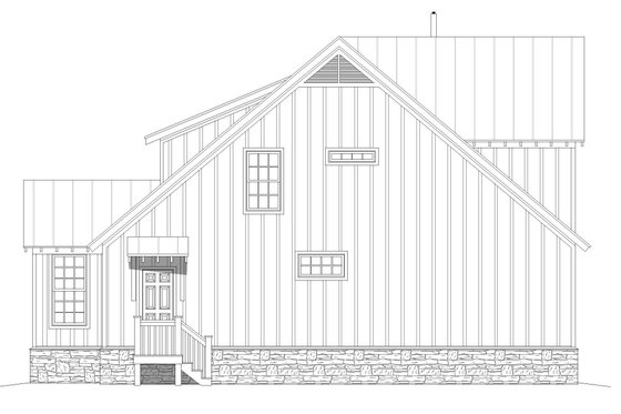 Exterior - Other Elevation 1 for Country House Plan #932-311 - 3 bed, 2.5 bath