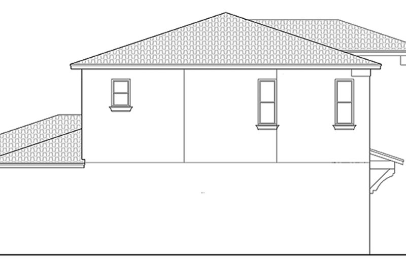 Dream House Plan - Exterior - Other Elevation 1 for Mediterranean House Plan #1058-131 - 4 bed, 3 bath