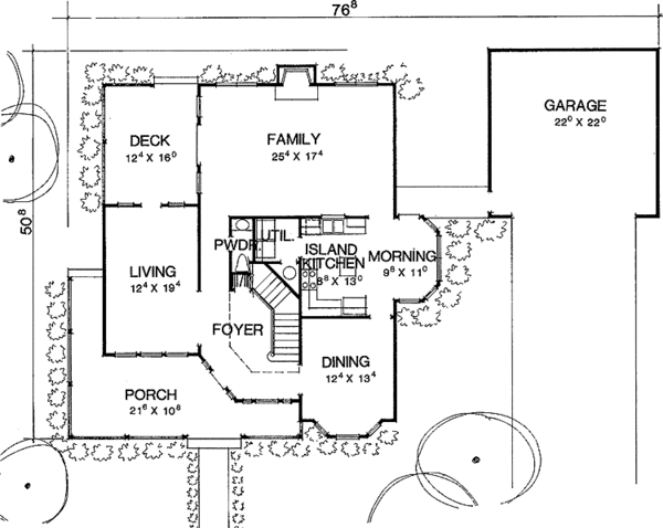 House Design - Victorian Floor Plan - Main Floor Plan #472-174