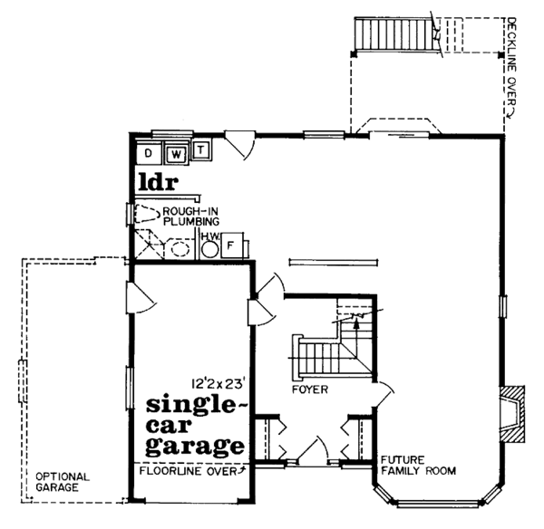 House Design - Contemporary Floor Plan - Main Floor Plan #47-696