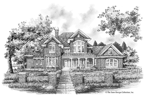 Exterior - Front Elevation 3 for Traditional House Plan #930-261 - 4 bed, 3.5 bath