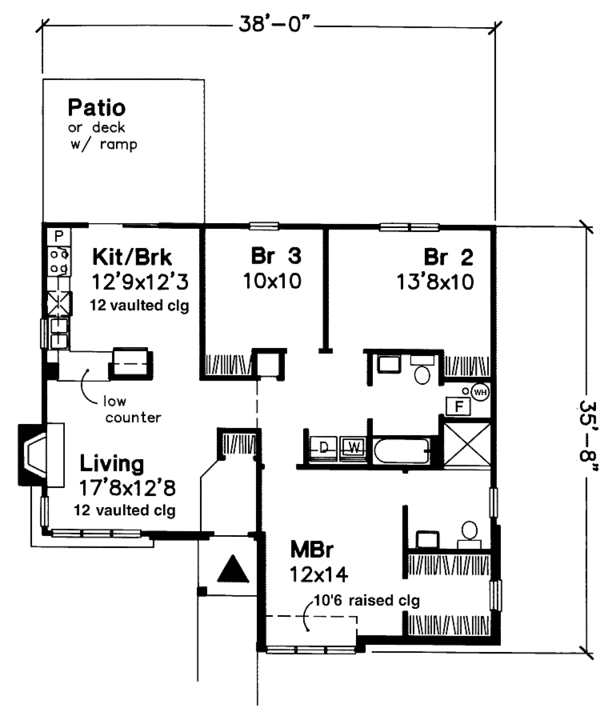 House Blueprint - Prairie Floor Plan - Main Floor Plan #320-1063