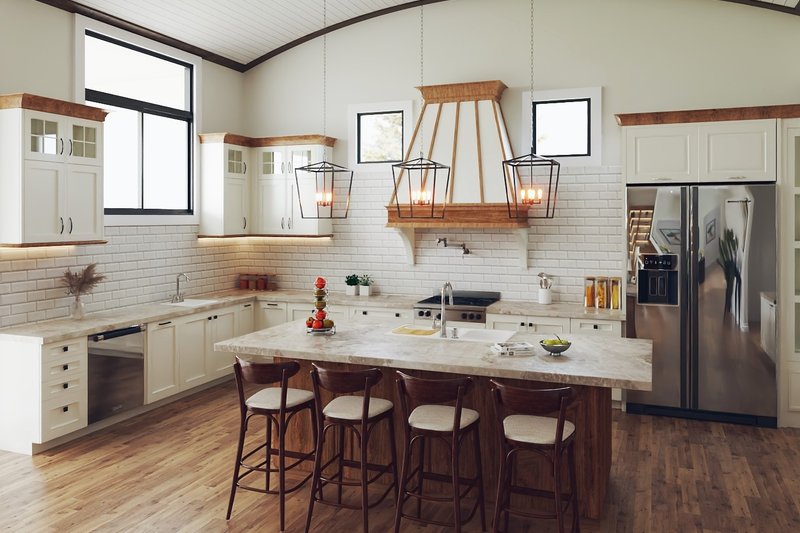 Home Plan - Interior - Kitchen 1 for Prairie House Plan #54-573 - 5 bed, 5.5 bath