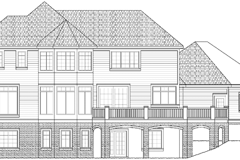 Dream House Plan - Exterior - Rear Elevation for Country House Plan #328-424 - 4 bed, 3.5 bath