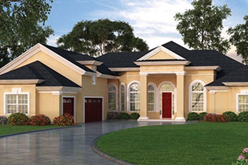 Dream House Plan - Exterior - Front Elevation 3 for European House Plan #417-808 - 3 bed, 2.5 bath