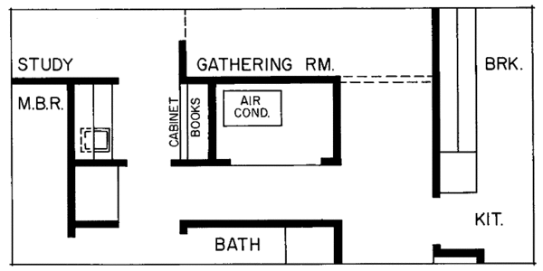 House Design - Contemporary Floor Plan - Lower Floor Plan #72-745